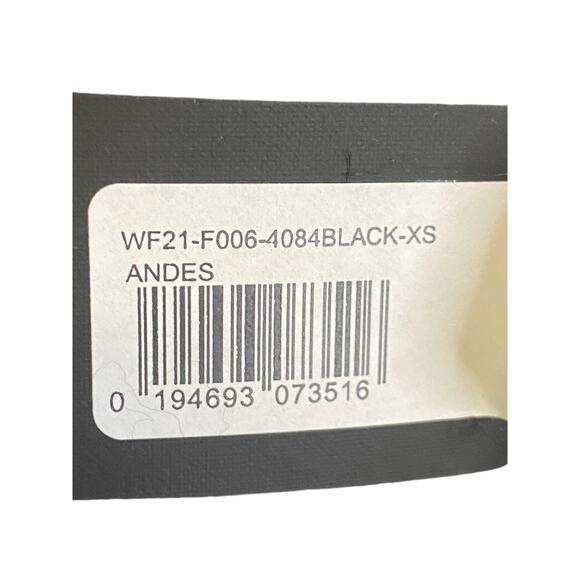 RTA Andes Shaggy Faux Fur Cropped Jacket Zip Up Ribbed Trim Long Sleeve Black XS - Picture 7 of 11